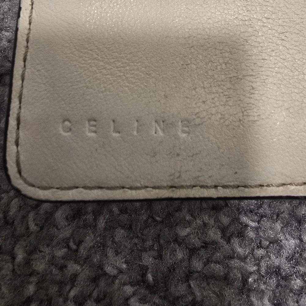 Celine Vintage Canvas Trifold Wallet Neutrals Classic Chic Luxury Minimalist